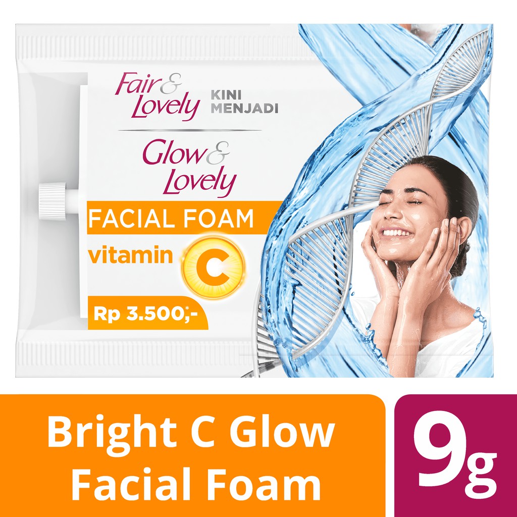 ★ BB ★ Fair &amp; Lovely Bright C Glow Facial Foam 9gr | Glow &amp; Lovely Vitamin C Facial Foam