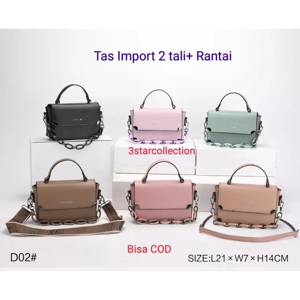Tas Import Wanita | Tas CK Import | Tas Fashion wanita | Tas Wanita Import D02 | Tas 2 Tali CK