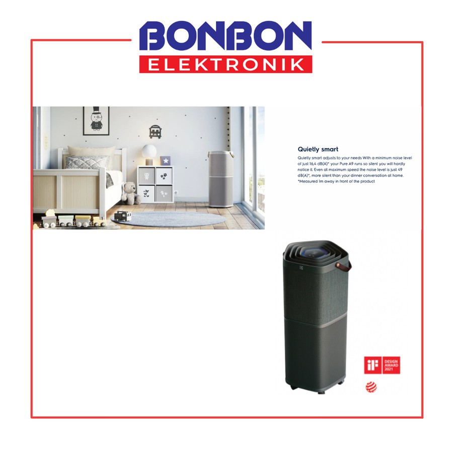Electrolux Air Purifier Pure A9 PA91-606DG Coverage Area 88m2 Himalaya