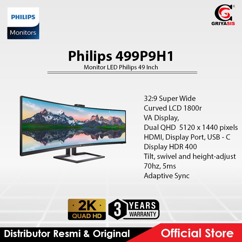 Monitor LED Philips 49 Inch 499P9H1