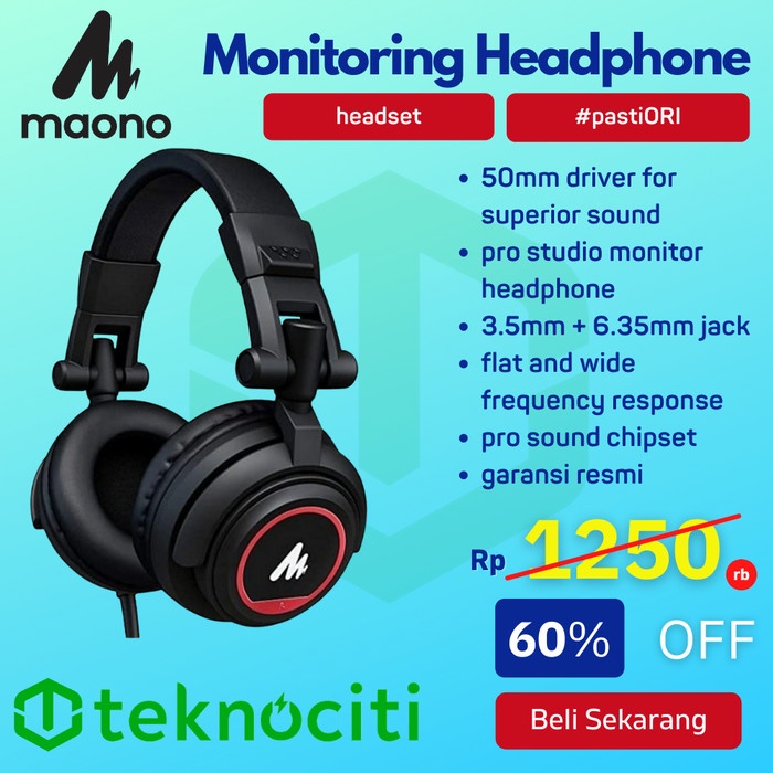 MAONO Bluetooth Studio Monitoring Headphone / Headset AU-MH501