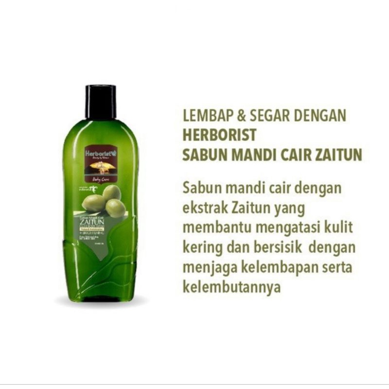 Herborist Body Wash Aloe Vera 250ml | Herboris Body Wash Zaitun 250ml | Herborist Sabun Mandi