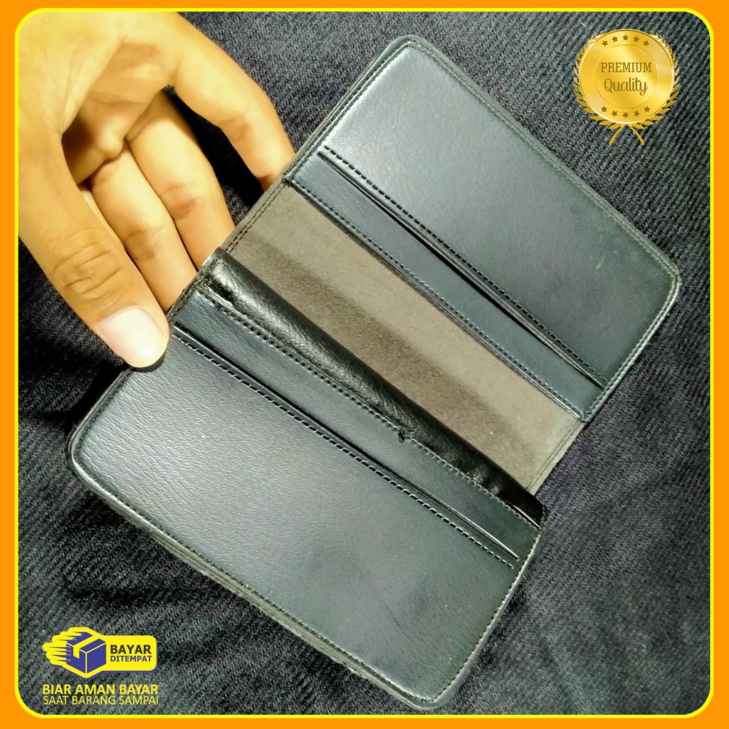 Fashion Dompet Pria 3/4 levis Bahan Kulit sintetik premium