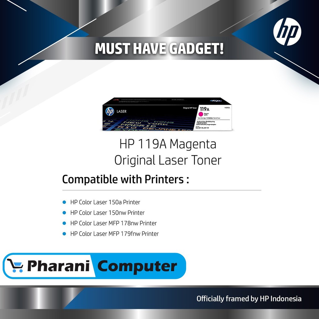 Toner Hp 119A / Toner Hp 119 A Black Color Original semarang