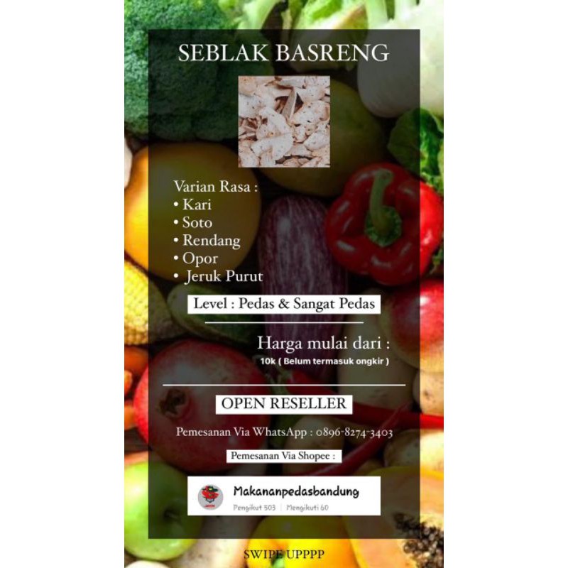 

Seblak Basreng dengan bumbu seblak asli