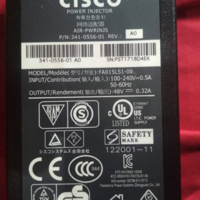 Power Injector AIR  PWRINJ5  CISCO. POE