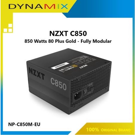 NZXT PSU C850 850 Watts 80 Plus Gold - Fully Modular Power Supply NP-C850M GARANSI RESMI