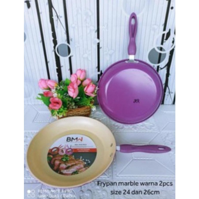 Populer] Frypan Marble Warna 2 Pcs Bmw