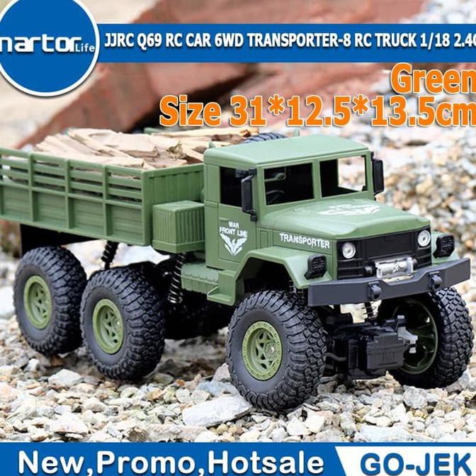 Barang Bagus JJRC Q69 RC CAR 6WD TRANSPORTER-8 RC TRUCK 1/18 2.4G PROMO