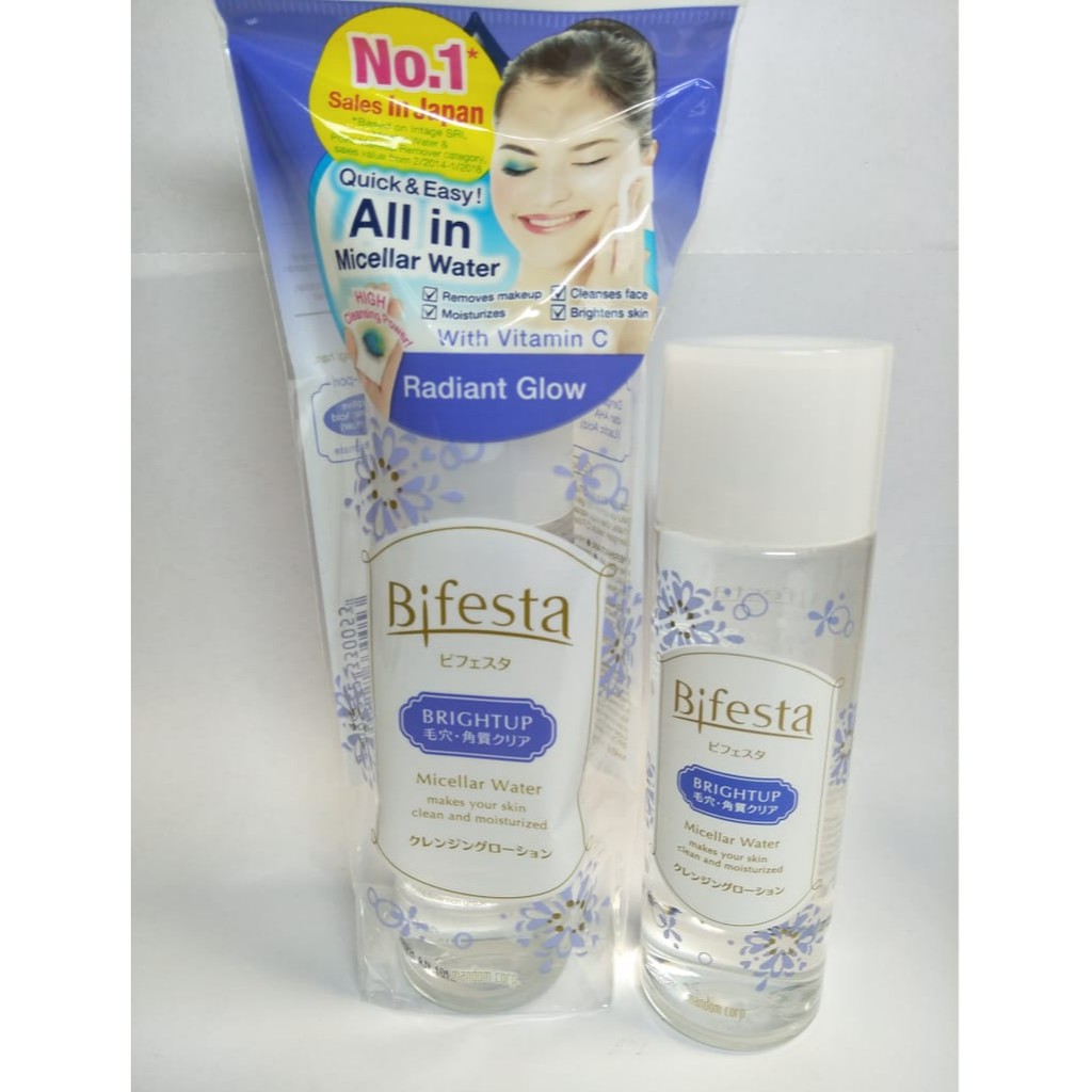 Bifesta Bright Up Micellar Water Make Up Remover - 90ml