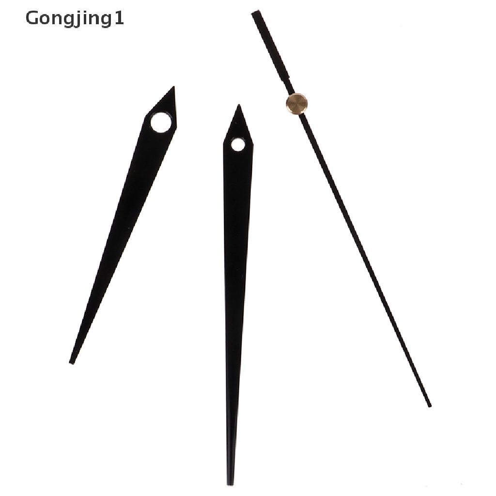 Gongjing1 Mesin Jam Dinding Quartz Diy Dengan Jarum Warna Hitam Untuk Reparasi