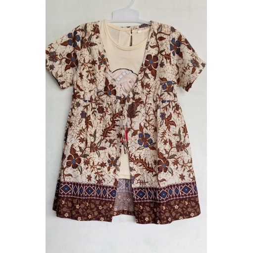 Dres anak perempuan 2-4 tahun/ polo Baby Batik