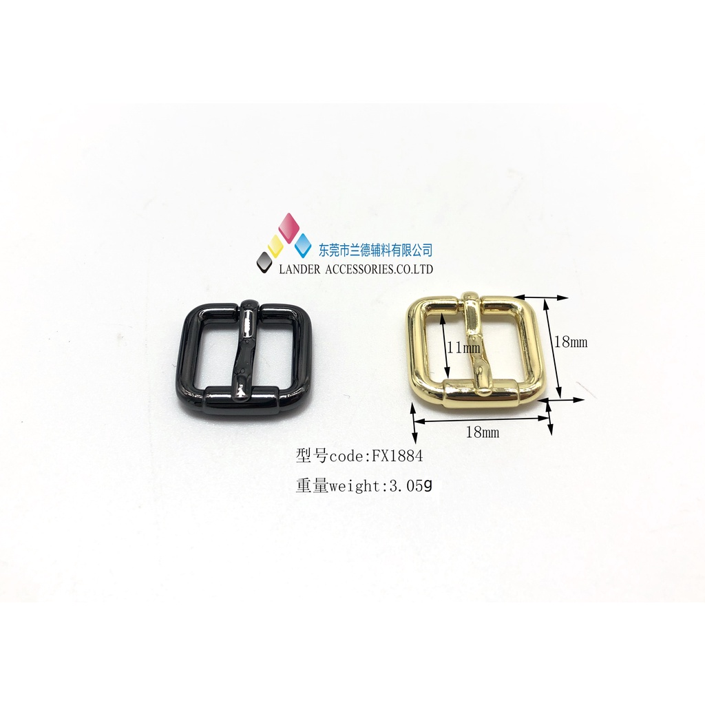 Lander Bag Buckle - Shoe Buckle - Alloy Buckle - High Quality - 2pcs