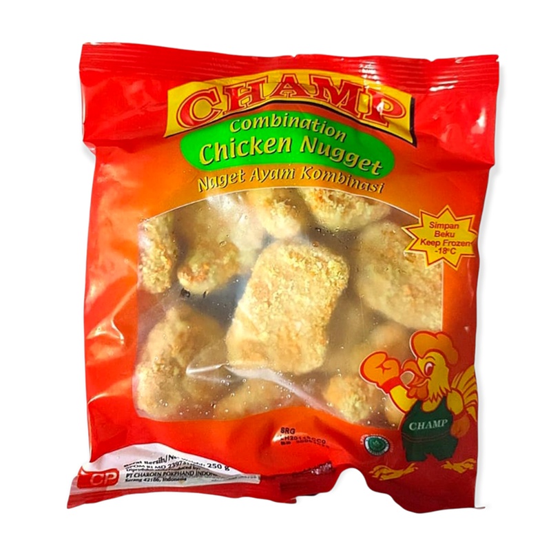 Champ Chicken Nugget, Nugget Ayam, Frozen, Halal