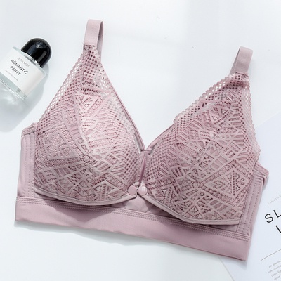 Lace Menyusui bra Sexy Fashion Front Bucklet Menyusui bra