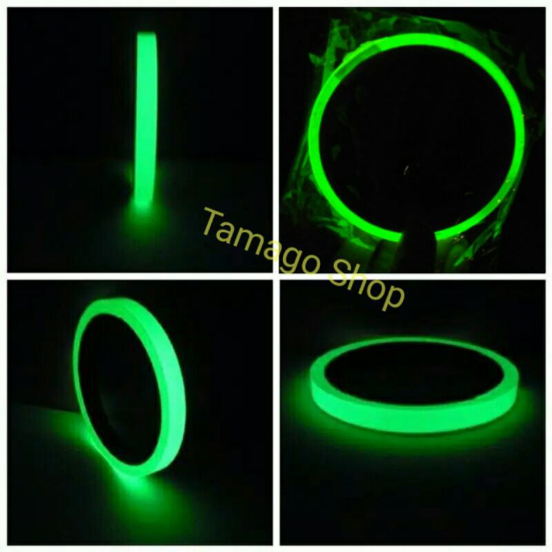 

Luminous Tape Selotip Lakban Sticker Fosfor Glow In The Dark Hijau Sinar