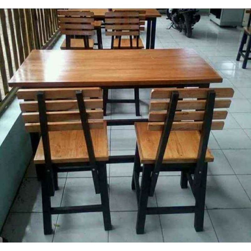 Jual Set Kursi Makan Murah Untuk Cafe Atau Warung Makan Shopee Indonesia 3593