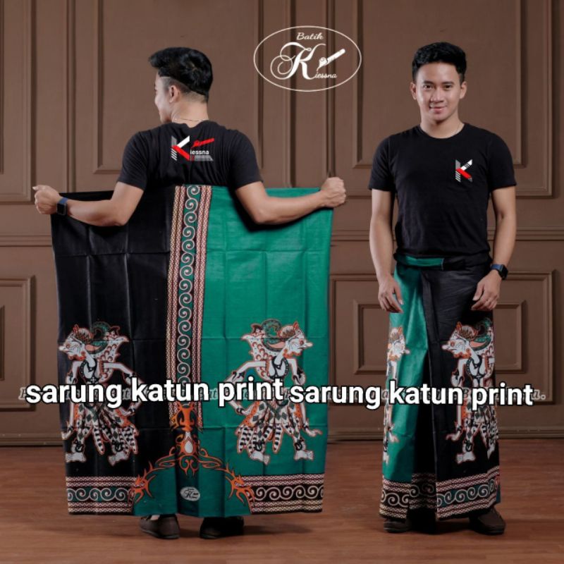 Sarung Batik Halus Motif Wayang Gradasi Dua Warna Sarung Batik gradasi Pekalongan Sarung Wayang Peka