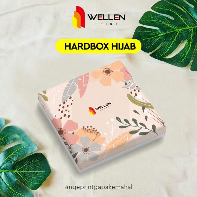 Hardbox Packaging Hijab Custom Print Kotak Hampers Jilbab Eksklusif