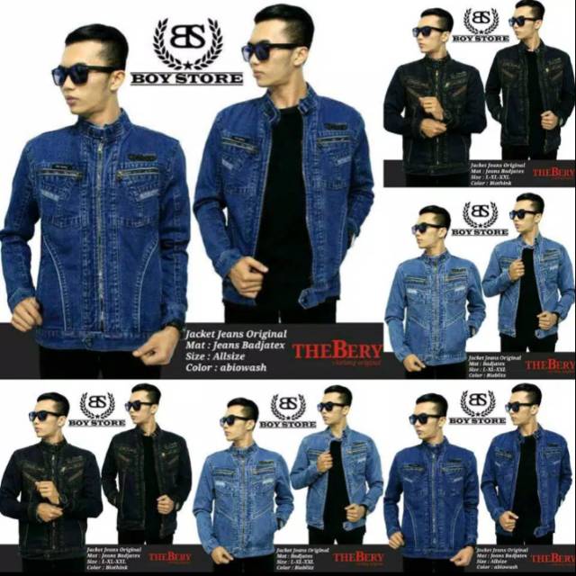 Jaket jeans jaket pria the berry original