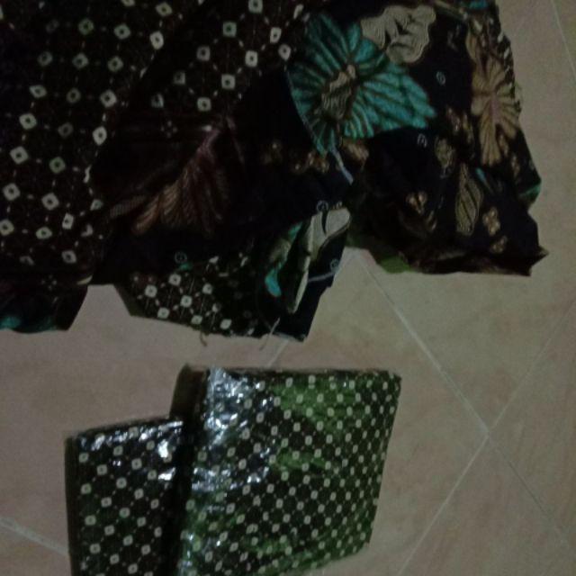 Gamis Batika Kembang Wulu / Gamis Batik Modern / Batik Gamis Syari / Long Dress Batik Wanita /