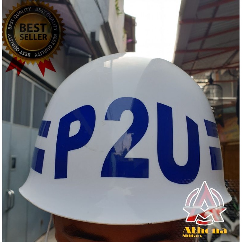 Helm P2U | Helm PDL putih | Helm  putih