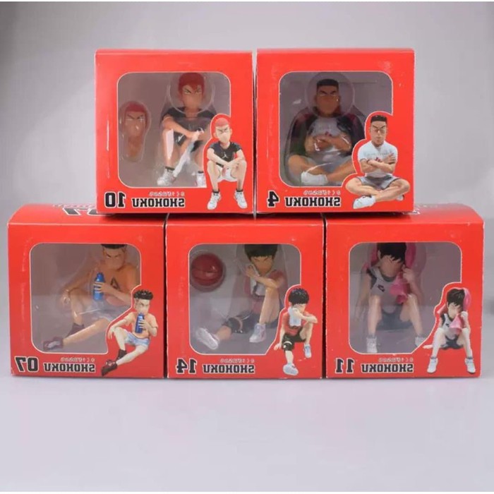 Action Figure Shohoku Hanamichi Sakuragi Rukawa Mitsui Akagi Slam Dunk