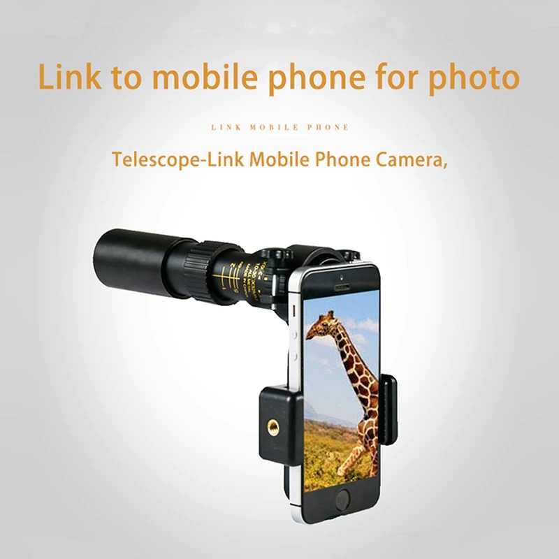 Teropong Jarak Jauh Monocular Telescope Zoom 40X 300Meter Tripod Clip