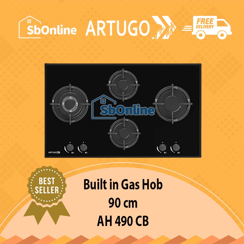 ARTUGO Built In Gas Hob 4 Tungku - AH 490 CB