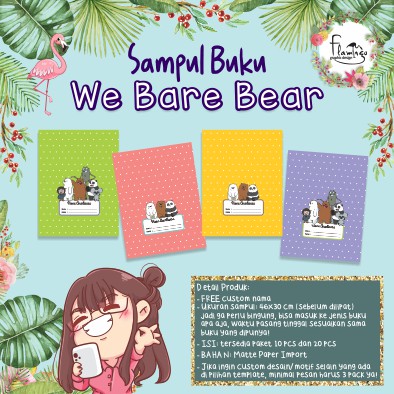 

SAMPUL BUKU WE BARE BEAR FREE CUSTOM NAMA ANAK