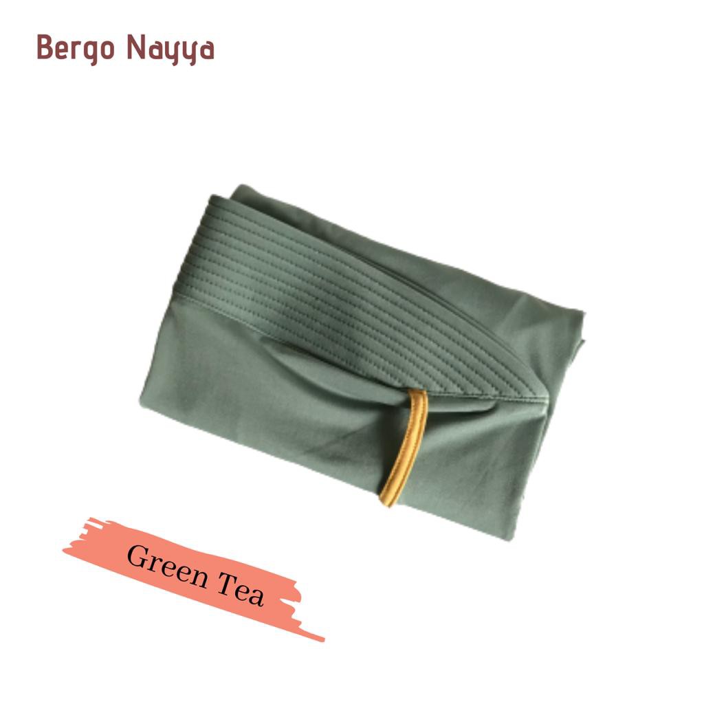 BERGO MARYAM PET TALI / HIJAB INSTAN NAYYA JERSEY-GREEN TEA