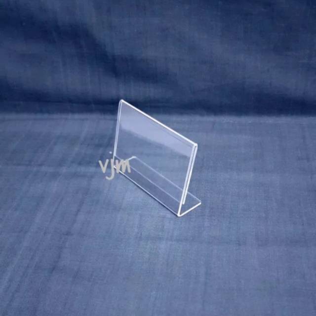 

Name tag acrylic 7x3cm , signage name , slant back akrilik , label