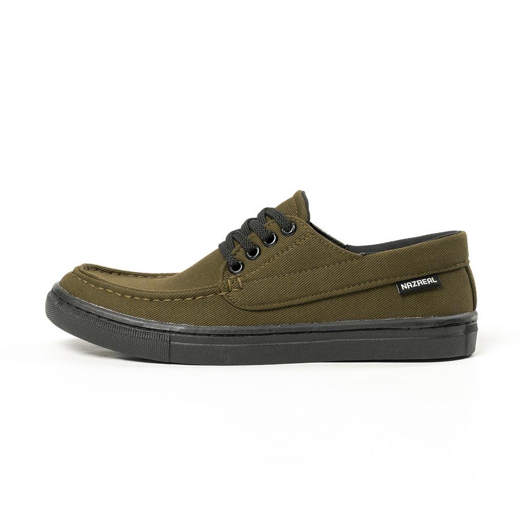 Sepatu Sneakers Pria Casual Naz Draco Army Hangout Sekolah Kerja Kuliah Travelling Shoes Trendi Original