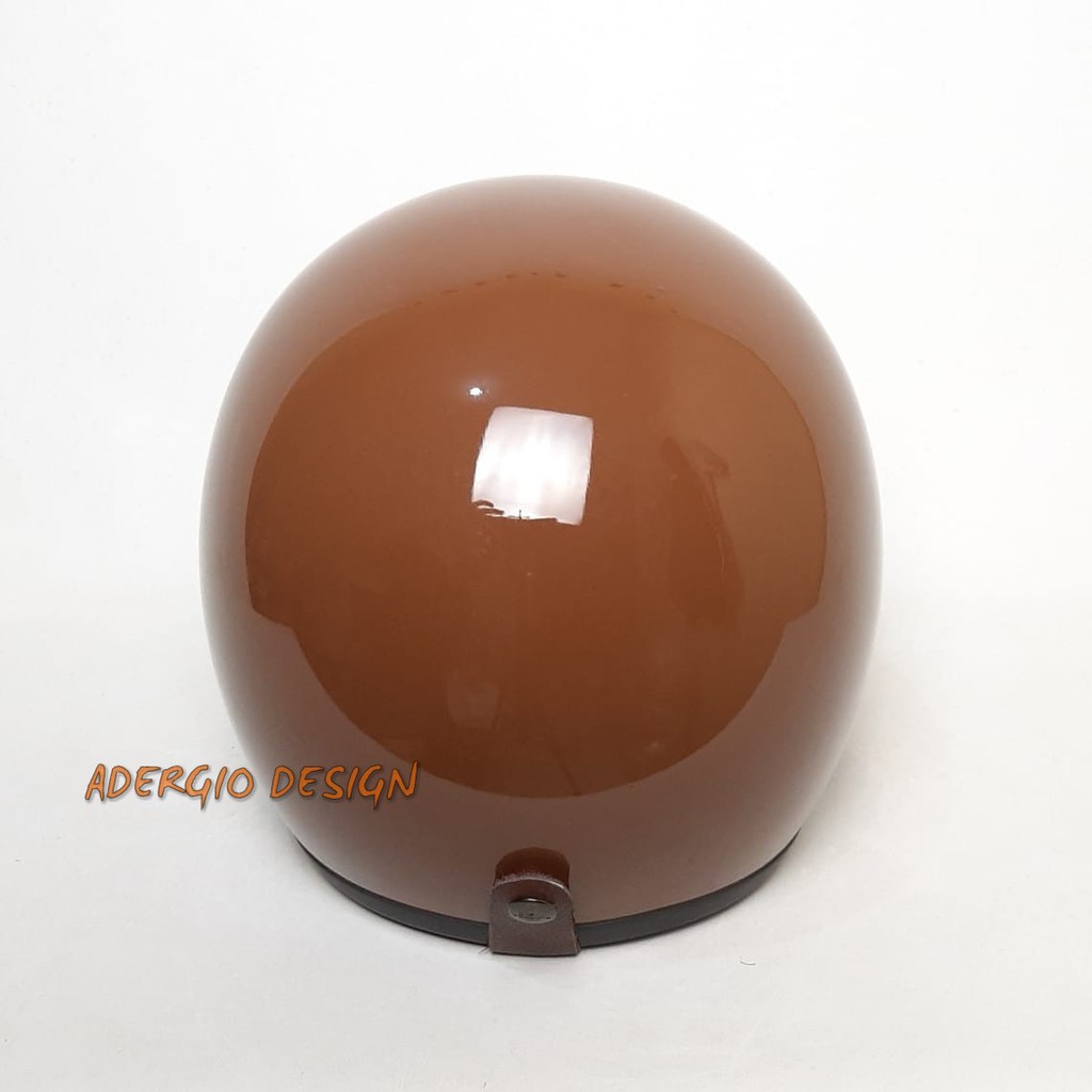 Helm Bogo Retro JMC Coklat Glossy SNI Bogo Original