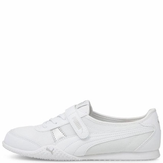 puma white velcro trainers