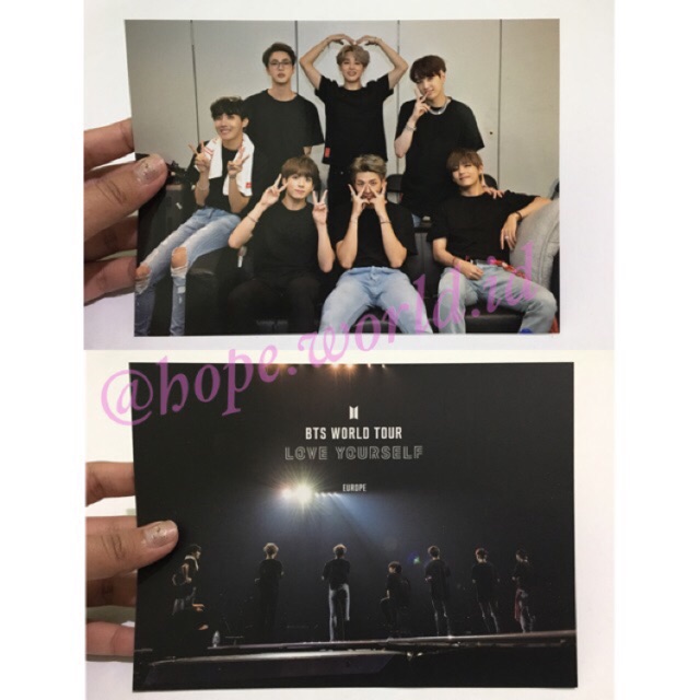 BTS WORLD TOUR LOVE YOURSELF EUROPE & NEW YORK SHARING GOODS [RM JIN SUGA JHOPE JIMIN V JUNGKOOK]
