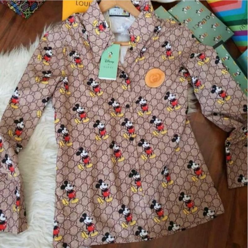 (SALE)KEMEJA WANITA TUNIK IMPORT PREMIUM/BAJU TUNIK MICKEY/61429