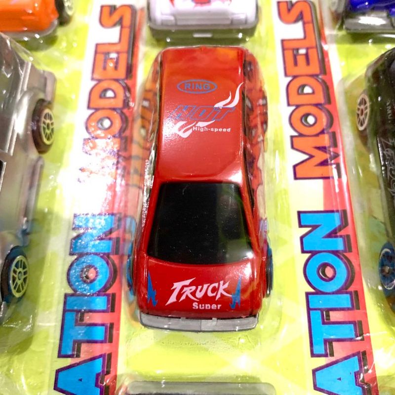 mobil set 4pcs / mobil mobilan miniatur simulator / mobil simulation / hotwheel kw - mainan anak murah