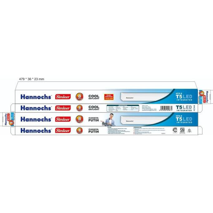 Led T5 Slimliner Hannochs 8w Segera Dapatkan