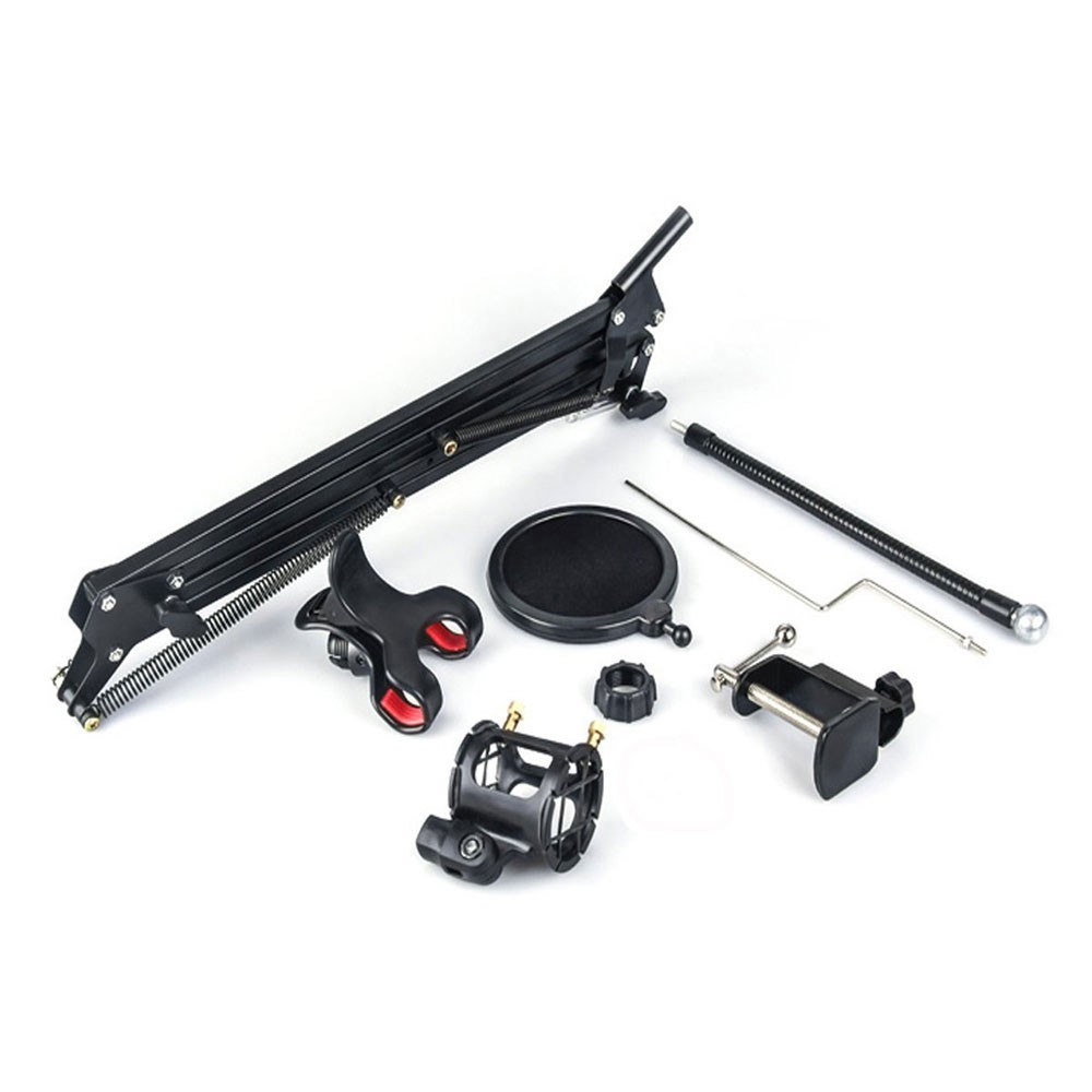 Grab medan taffstudio arm Condenser Microphone Stand Holder 360 Lazypod Clamp Professional Set NB-3