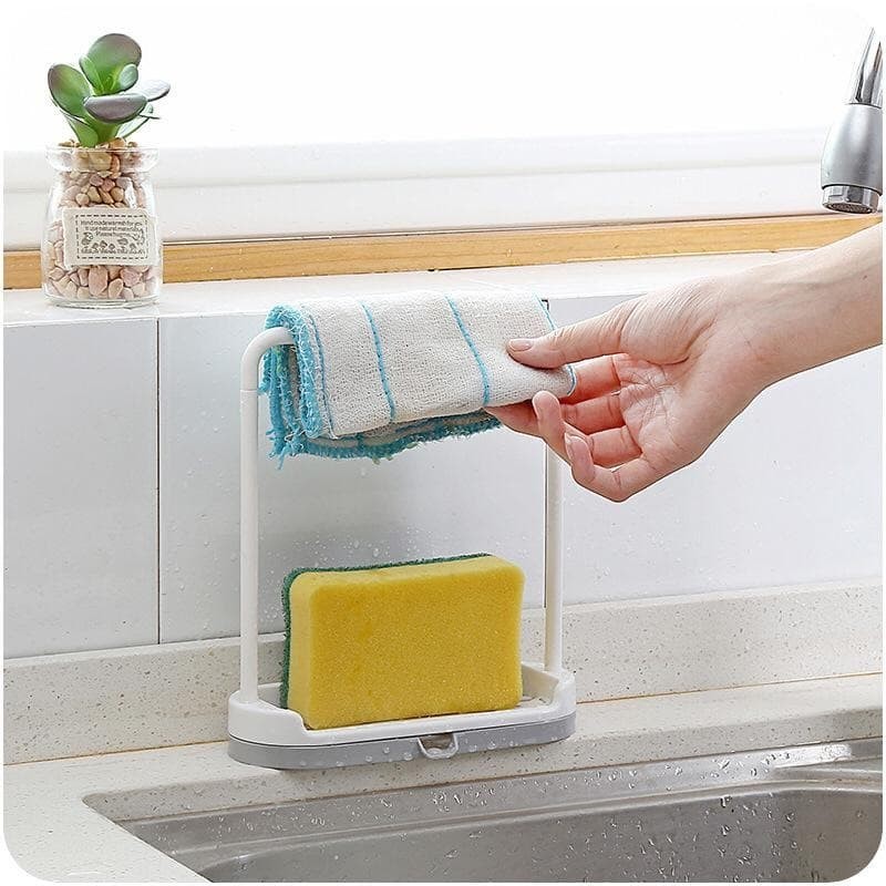 UNNISO - Rak Spons Cuci Sink / Holder Kitchen Box Draining Rack Dish Self