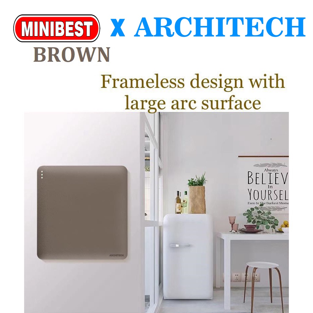 ARCHITECH STOP KONTAK SAKLAR INFINITY BROWN A63 ARCHITECH / SAKLAR RUMAH/ SAKLAR HOTEL