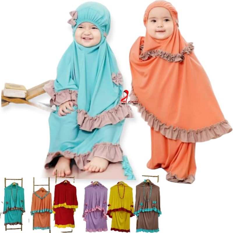 Mukena Anak Balita Hilda Pita Rempel Kombi Murah