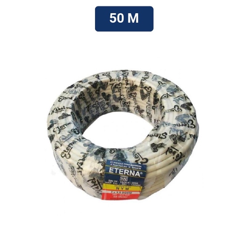 NYM Eterna 2x1,5mm 50 Meter | Kabel NYM Eterna 2x1.5