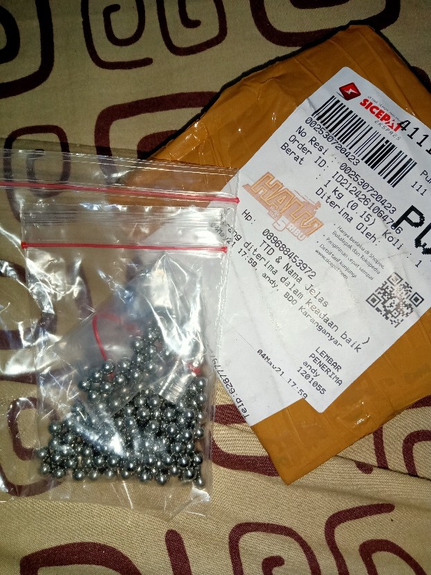 Stell Ball 7/32 Inc Pelor 5,55mm