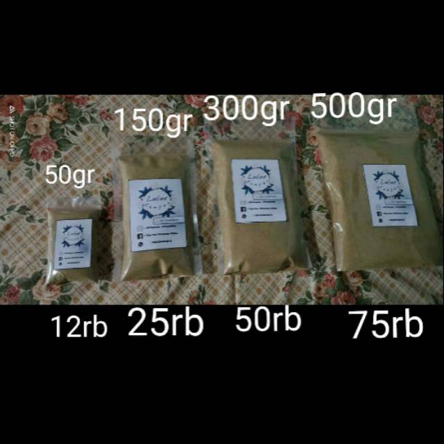 Lulur rempah  kering 150gr.