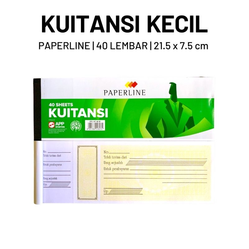 

Kwitansi paperline isi 40pcs besar dan kecil