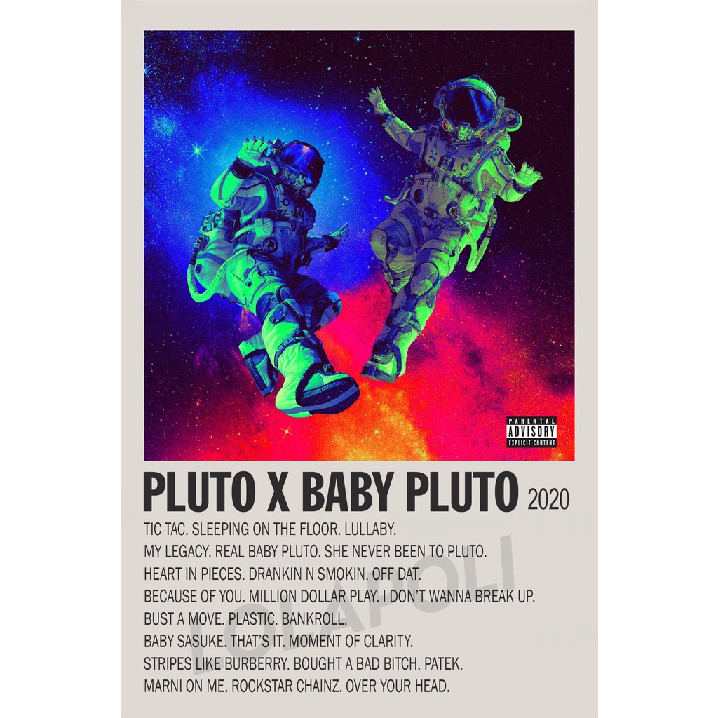 Poster Cover Album Pluto X Baby Pluto - Lil Uzi Vert