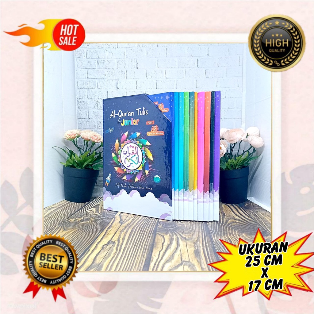 Al Quran TULIS FOR JUNIOR B5 Plus 5 Blok Panduan Hafalan, Al Quran Tulis, Alquran Tulis Sendiri 30 J