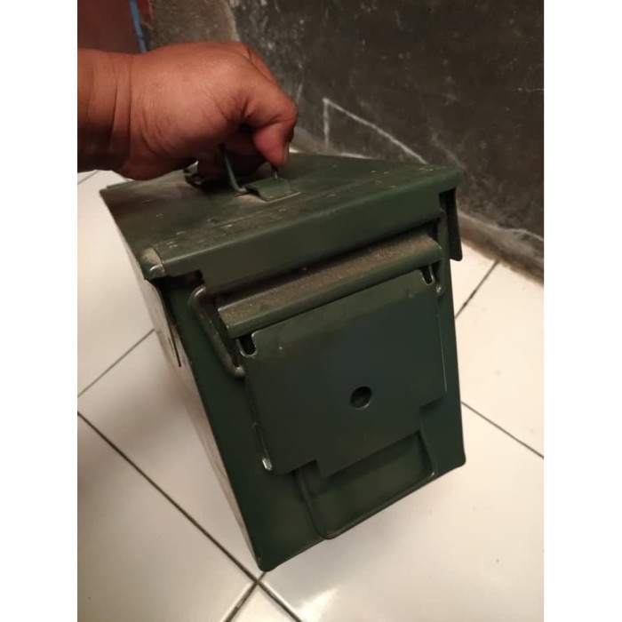 RPM TSK Box Pindad Jatah Tool Army Kotak TNI Peluru Besi 30 x 15 x 19 cm Box